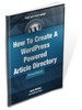Thumbnail How To Create A WordPress Powered Article Directory