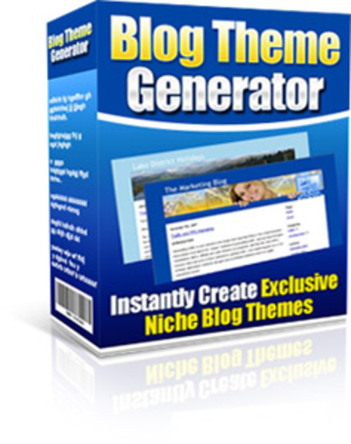 Product picture Blog Theme Generator - MRR