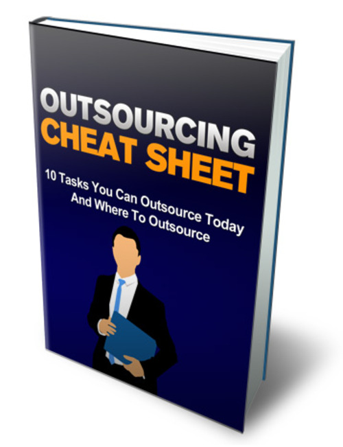 Product picture Outsourcing Cheat Sheet - MRR