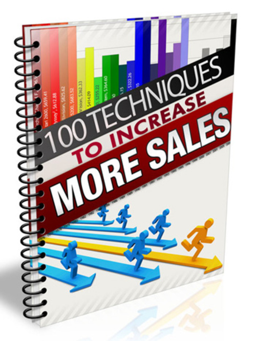 Product picture 100 Techniques To Increase More Sales (MRR)