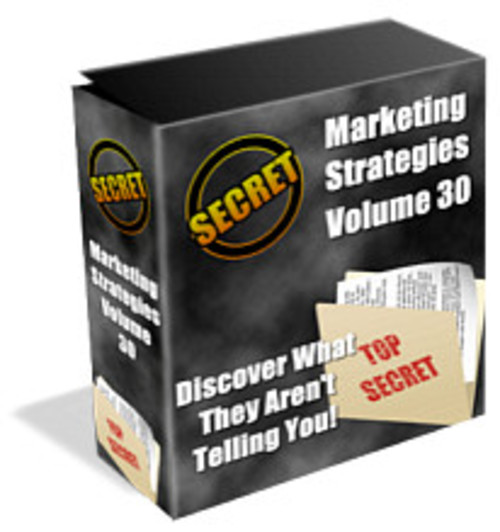 Product picture Secret Marketing Strategies Volumes 1-30 - plr