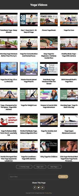 Product picture Yoga Instant Mobile Video Site