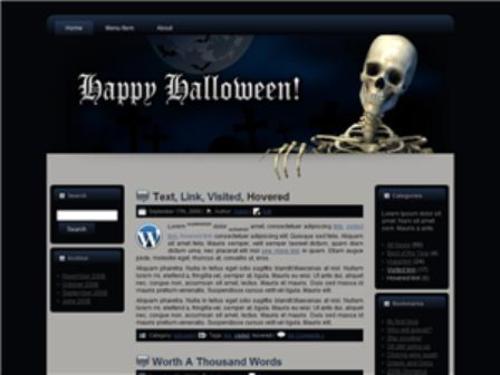 Product picture Halloween HTML WP BLOGGER Template 1