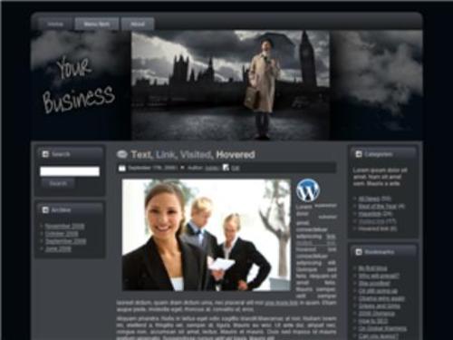 Product picture Business HTML WP BLOGGER Template 2