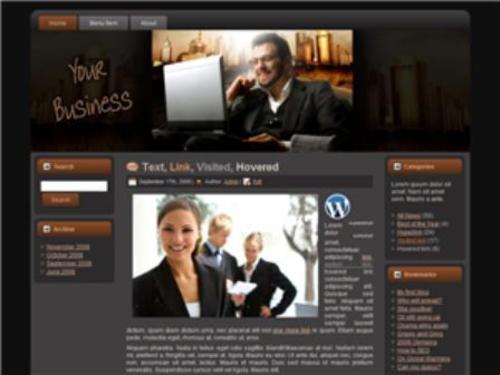 Product picture Business HTML WP BLOGGER Template 3
