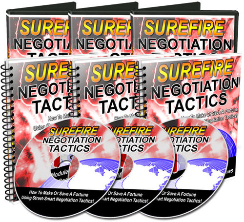 Product picture Surefire Negotiation Tactics