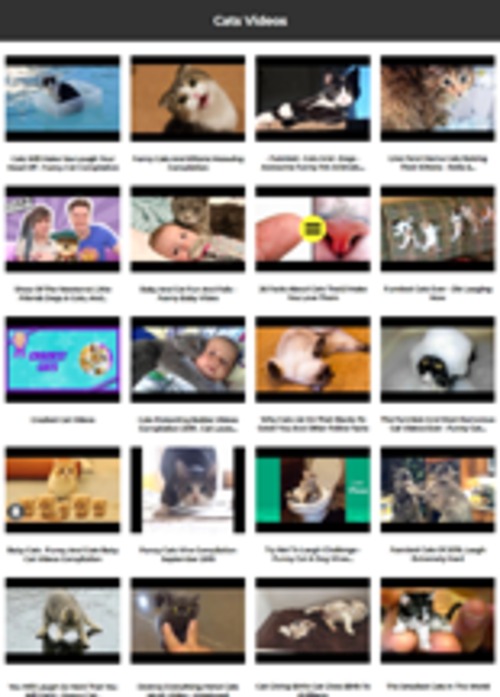 Product picture Cats Instant Mobile Video Site