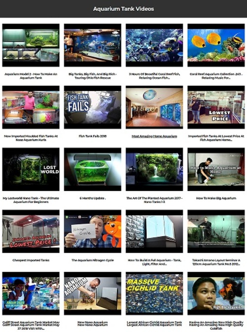Product picture Aquarium Tank Instant Mobile Video Site