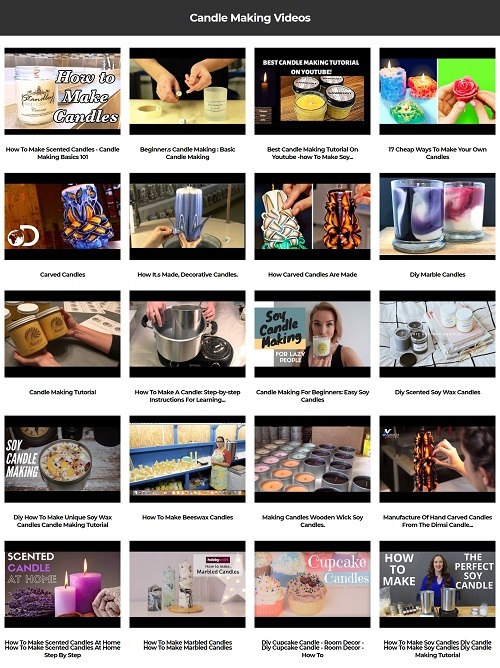 Product picture Candle Making Instant Mobile Video Site